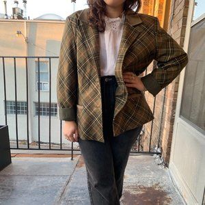 Vintage plaid blazer